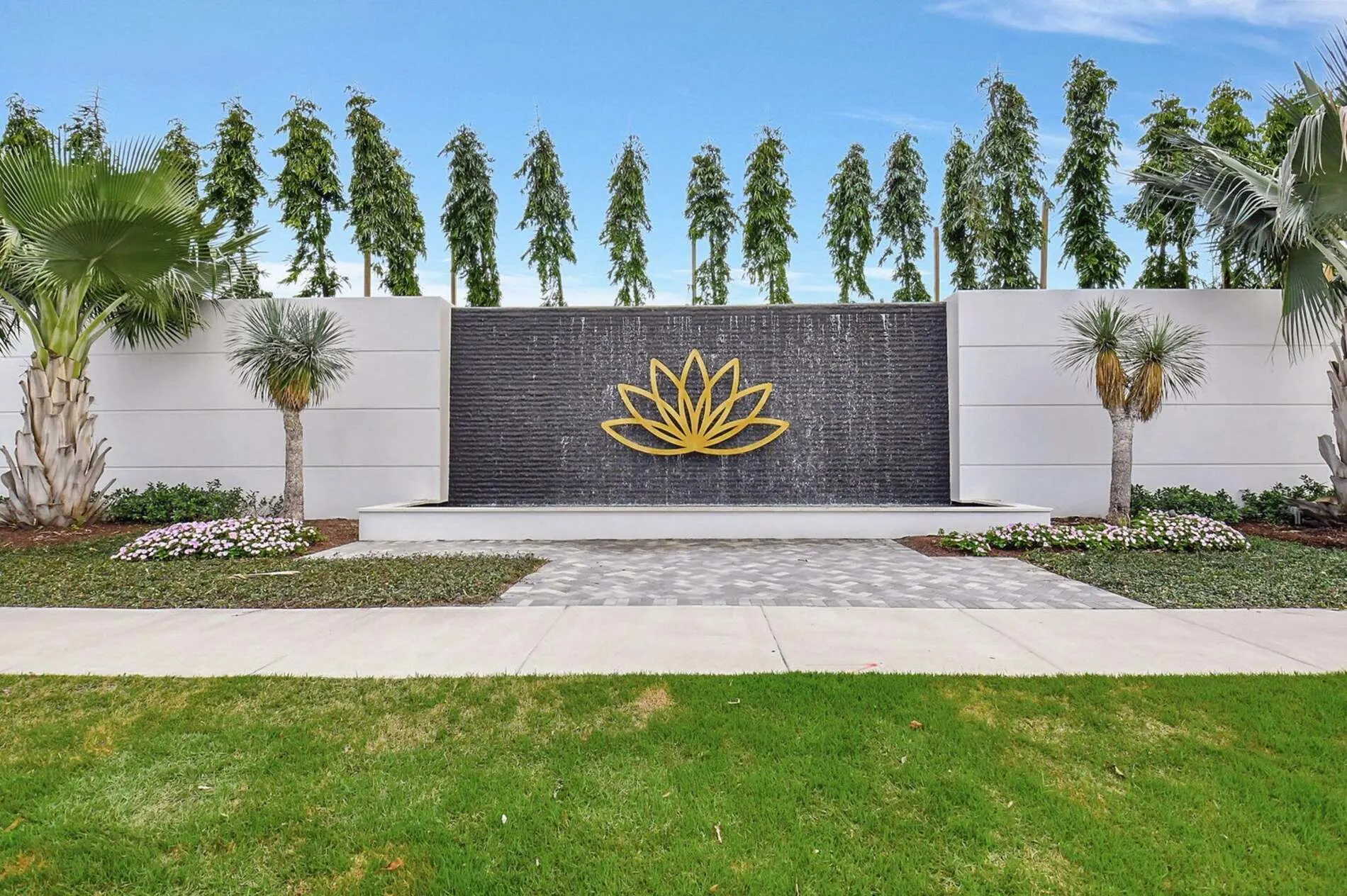 GL Homes Lotus Homes Wall Feature